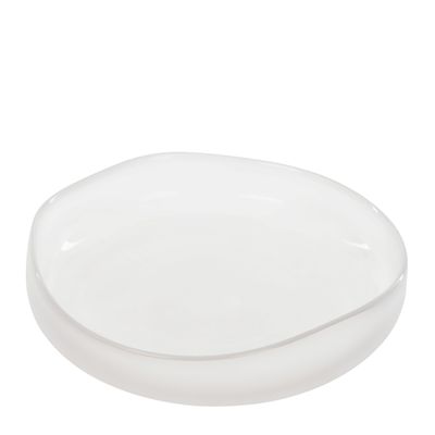 BOWL SERVING GLASS FROSTED 30CM, NEVOSO