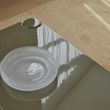 BOWL SERVING GLASS FROSTED 30CM, NEVOSO