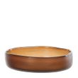 BOWL SERVING GLASS AMBER 22.5CM, NEVOSO