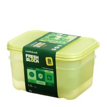 STORER FRESH BLOCK 2PC 1.5LT, LOCK & LOCK