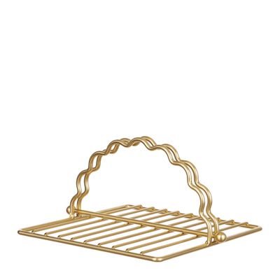 NAPKIN HOLDER GOLD 20X18X10CM, D&W