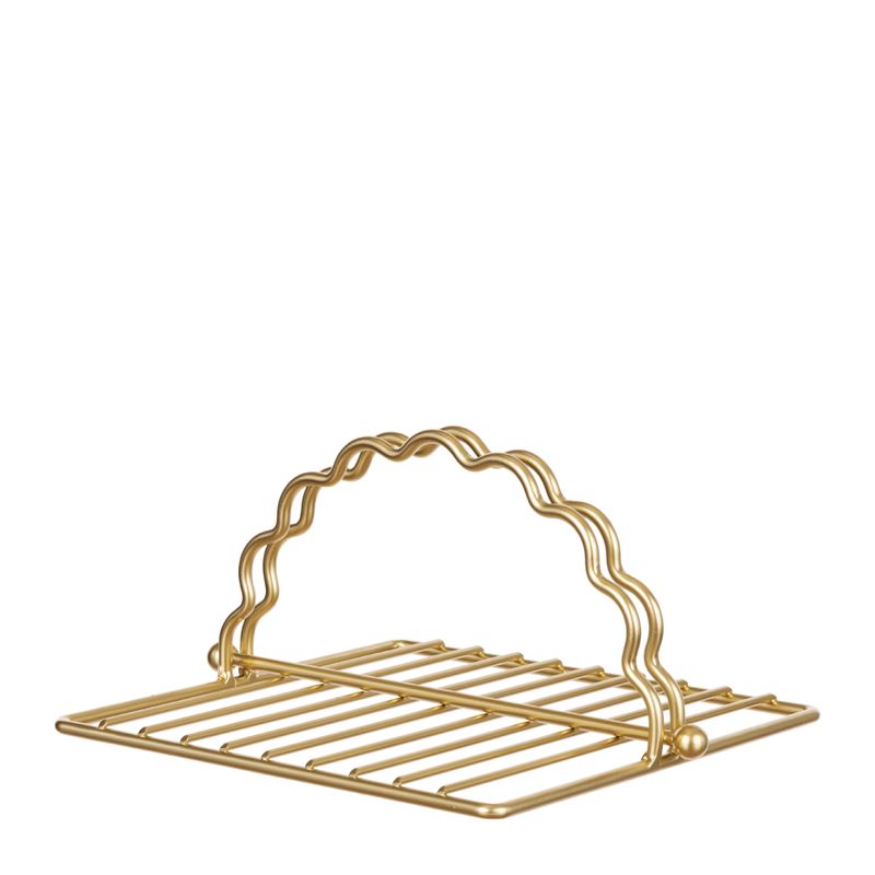 NAPKIN HOLDER GOLD 20X18X10CM, D&W