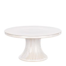 CAKE STAND PORCELAIN WHT 25.5CM, D&W