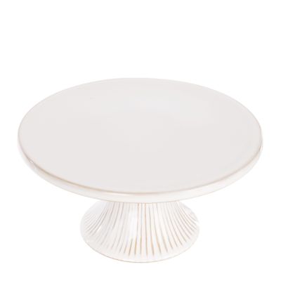 CAKE STAND PORCELAIN WHT 25.5CM, D&W