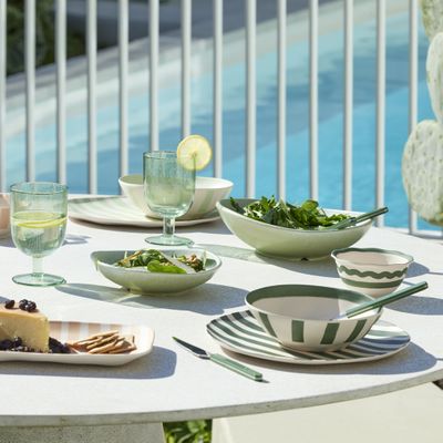 BOWL SERVING MINT GREEN 18.5X5.5CM, D&W