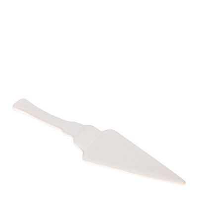 CAKE SERVER PORCELAIN WHT 25.5CM, D&W