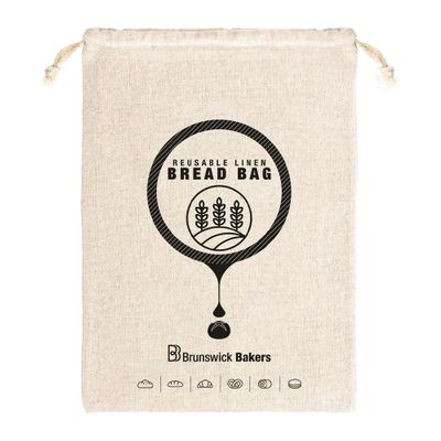BREAD BAG COTTON 40X29CM, B BAKERS