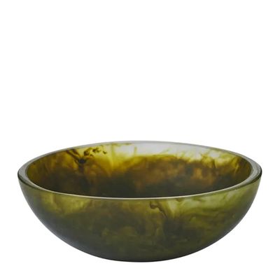 BOWL ROUND PESTO RESIN 10CM, KIP