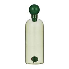 OIL BOTTLE GLASS GREEN 21.5CM, OLIVE