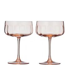 GLASS COUPE SET-2 PEACH 11X16CM, STUDIO