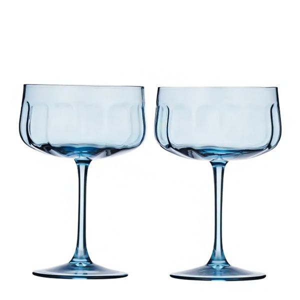 GLASS COUPE SET-2 DENIM 11X16CM, STUDIO