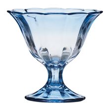 GLASS SUNDAE BLUE 12.5X11.5CM, ABBY
