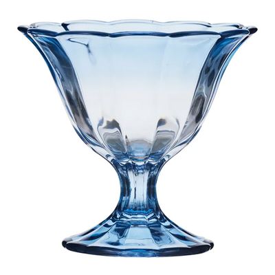 GLASS SUNDAE BLUE 12.5X11.5CM, ABBY