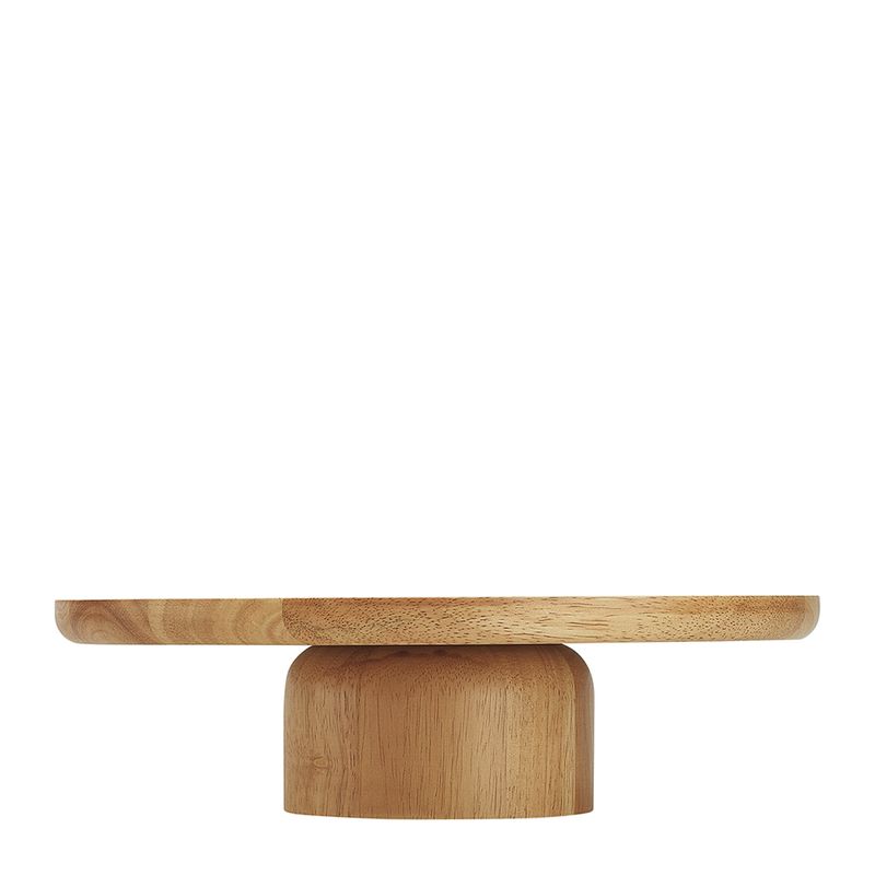 CAKE STAND WOODEN 32X8.5CM, ALTO