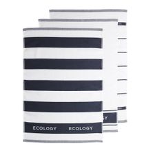 TEATOWEL COTTON SET-3 50X75CM SLATE, FOLD