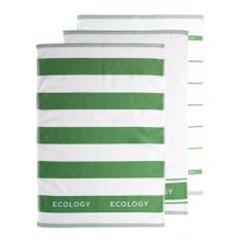TEATOWEL COTTON SET-3 50X75CM SAGE, FOLD
