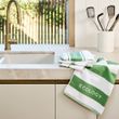 TEATOWEL COTTON SET-3 50X75CM SAGE, FOLD