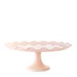 CAKE STAND PINK SALT 33CM, RUFFLE