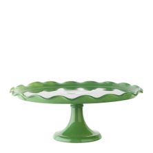 CAKE STAND MEADOW GREEN 33CM, RUFFLE