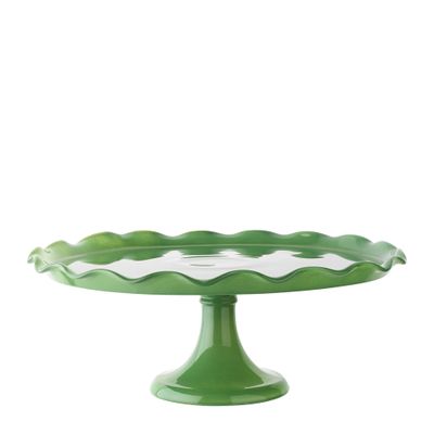 CAKE STAND MEADOW GREEN 33CM, RUFFLE