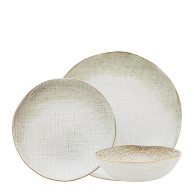 DINNER SET 12PC BIRCH, LINEN