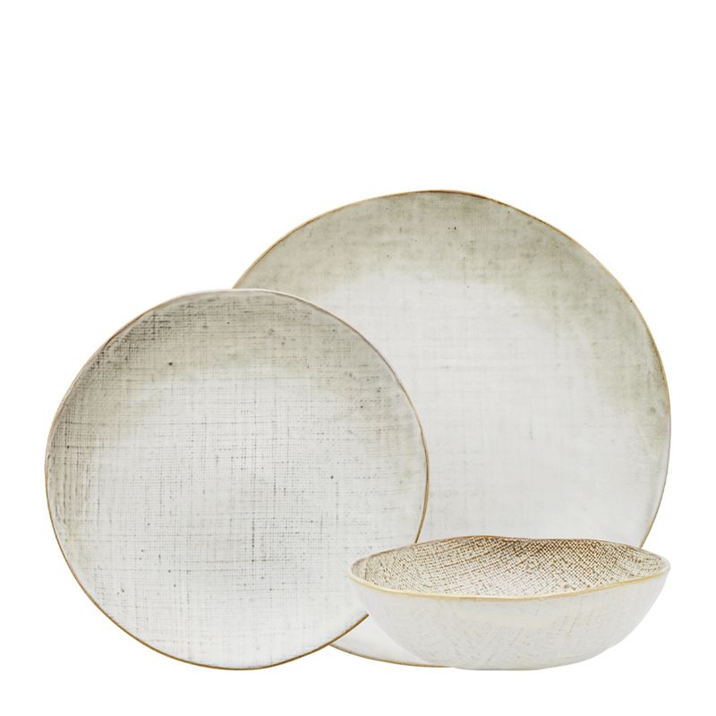 DINNER SET 12PC BIRCH, LINEN