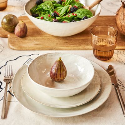 DINNER SET 12PC BIRCH, LINEN