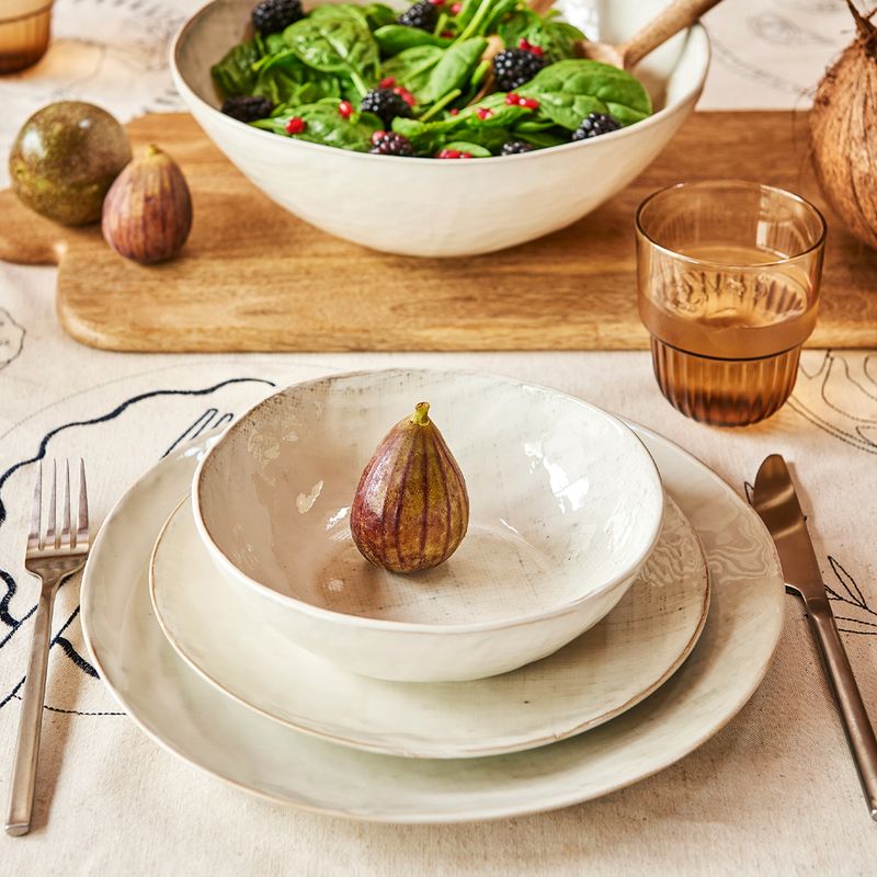 DINNER SET 12PC BIRCH, LINEN