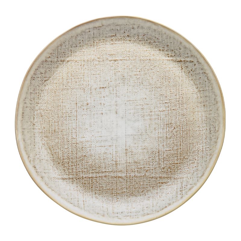 PLATTER SERVING ROUND BIRCH 33CM, LINEN