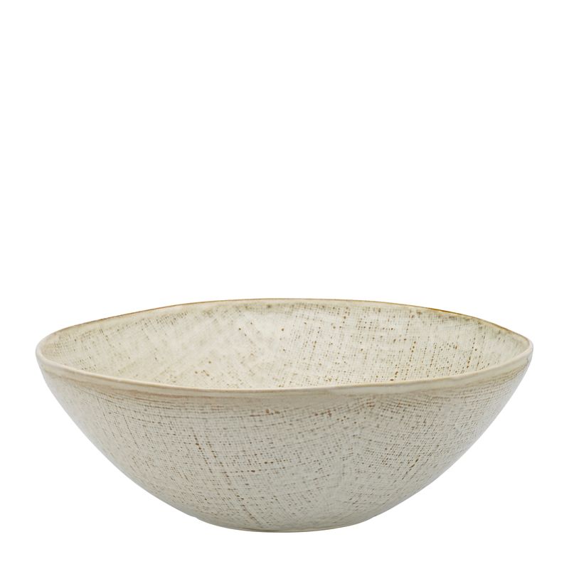 BOWL SERVING BIRCH 27.5CM, LINEN