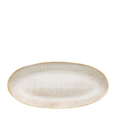 PLATTER SERVING OVAL BIRCH 30CM, LINEN