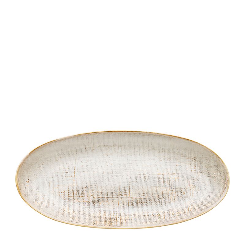 PLATTER SERVING OVAL BIRCH 30CM, LINEN