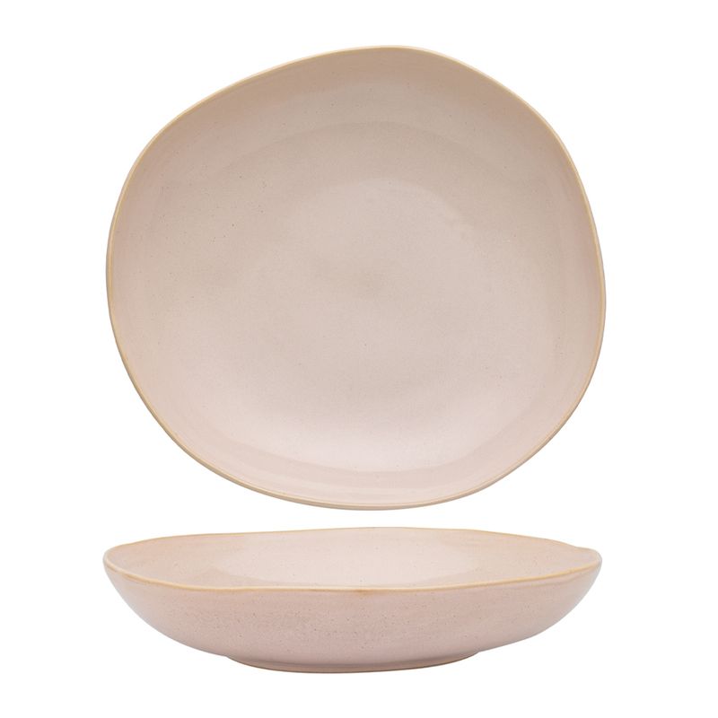 SERVING BOWL SHALLOW PINK SALT 28X5CM, OTTAWA