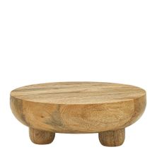 STAND ACACIA ROUND FOOTED 25X9CM, DRIFT