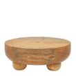 STAND ACACIA ROUND FOOTED 15X6CM, DRIFT