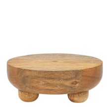 STAND ACACIA ROUND FOOTED 15X6CM, DRIFT
