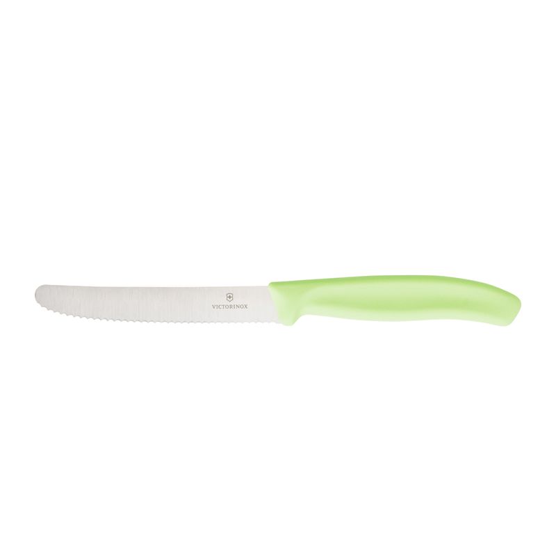 KNIFE STEAK/TOMATO LIGHT LIME 11CM, VICTORINOX