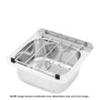 CLEANERS SINK W/GRATE & BRACKET 3MONKEES