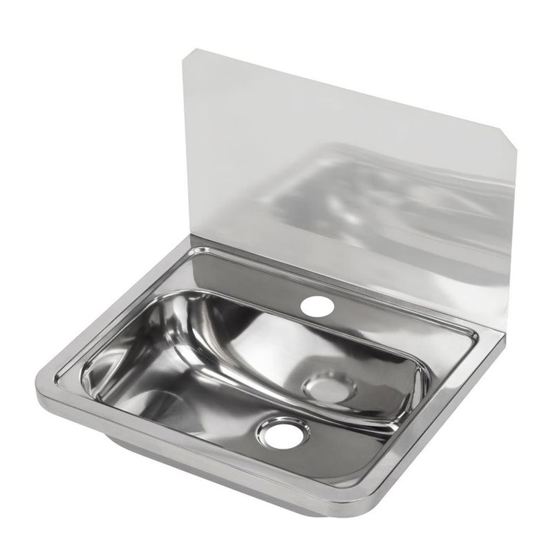 HAND BASIN 300MM S-BK & BRACKETS X1 TAP HOLE