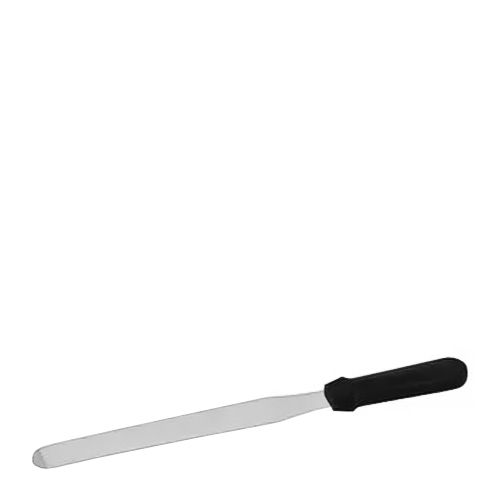 SPATULA STRAIGHT S/S 200MM BLACK HANDLE