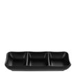 CONDIMENT DISH 3COMP BLK MELAMINE, KATACHIWARE