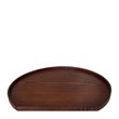 TRAY SERVING WOODEN HALF MOON 280MM
