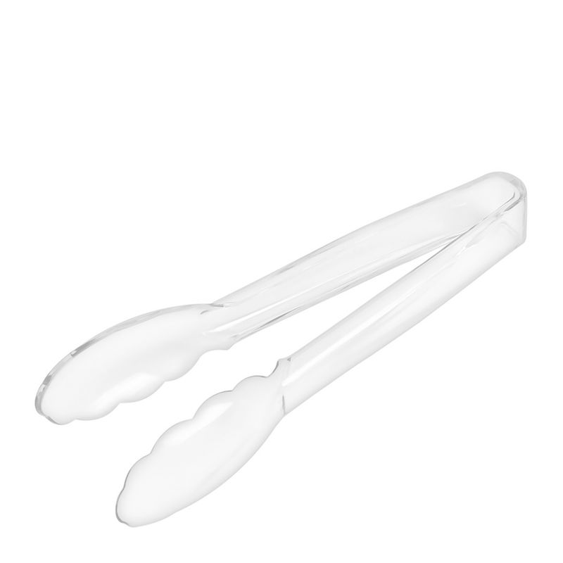 TONGS CLEAR 23CM POLYCARB