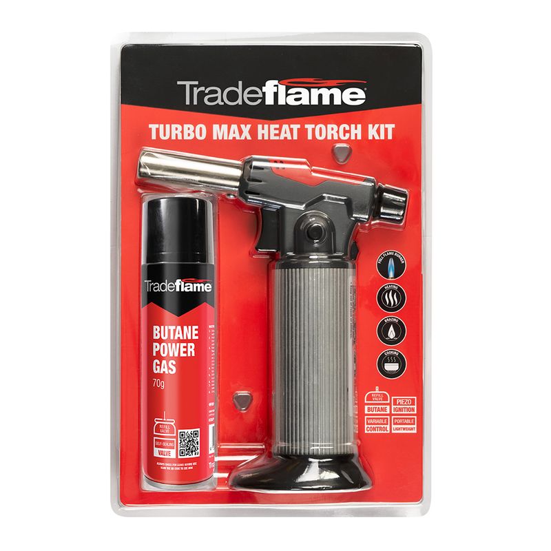BLOWTORCH & CANNISTER KIT BUTANE, TRADE FLAME TURBO MAX