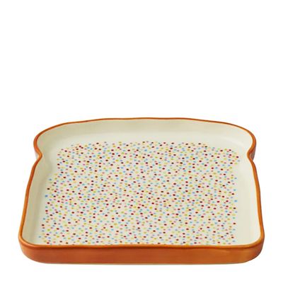 PLATE FAIRY BREAD 16X16CM