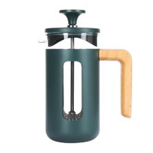 PLUNGER 3CUP GREEN/WOOD LA CAFETIERE PISA