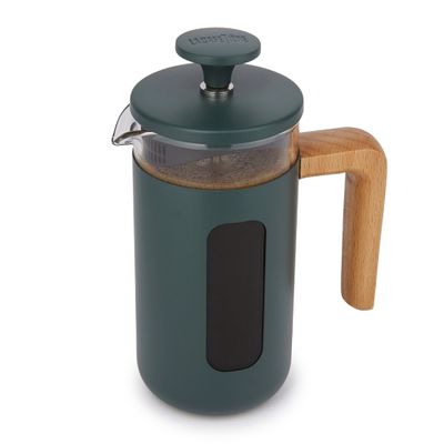 PLUNGER 3CUP GREEN/WOOD LA CAFETIERE PISA