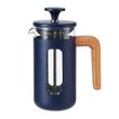 PLUNGER 3CUP NAVY/WOOD LA CAFETIERE PISA
