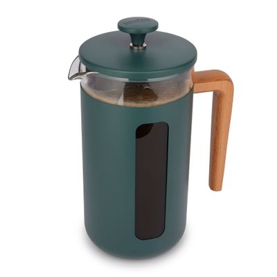 PLUNGER 8CUP GREEN/WOOD LA CAFETIERE PISA
