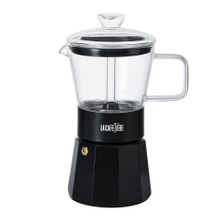CAFFETTIERA 6CUP CLEAR/BLACK, LA CAFETIÈRE